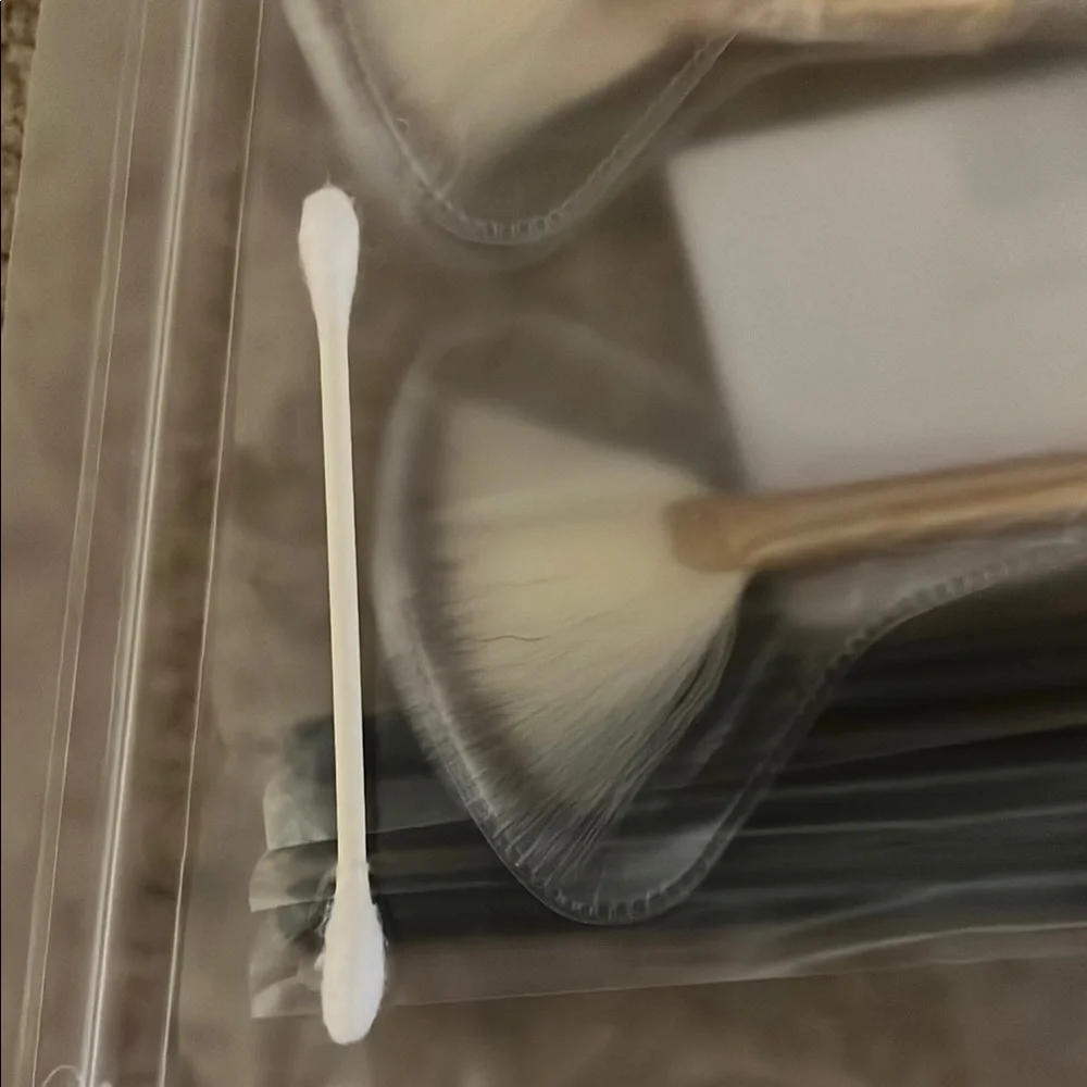 6 Piece Makeup Brush Set with Fan Brushes ($6 in bundle)